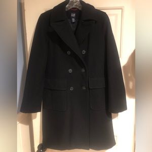 Gap Double Breasted Wool Blend Coat